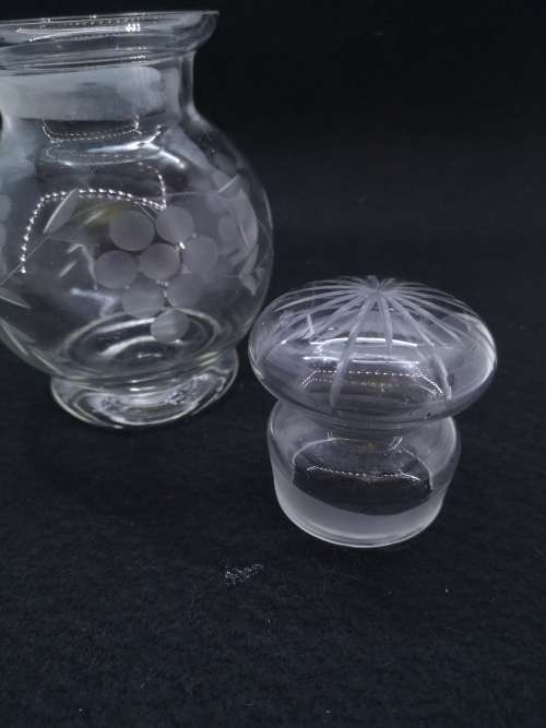 Cut glass bottle