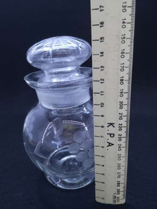 Cut glass bottle