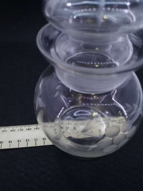 Cut glass bottle