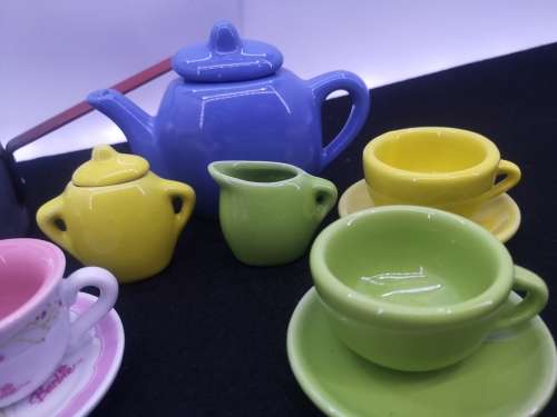 Tea time Kiddies combo -tea sets and double boiler  no lid