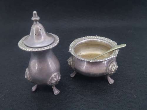Salt pot and shaker - Sheffield  - reproductions