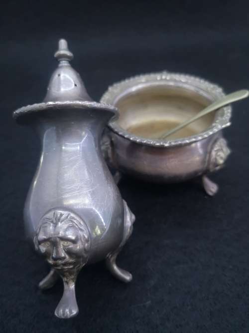 Salt pot and shaker - Sheffield  - reproductions