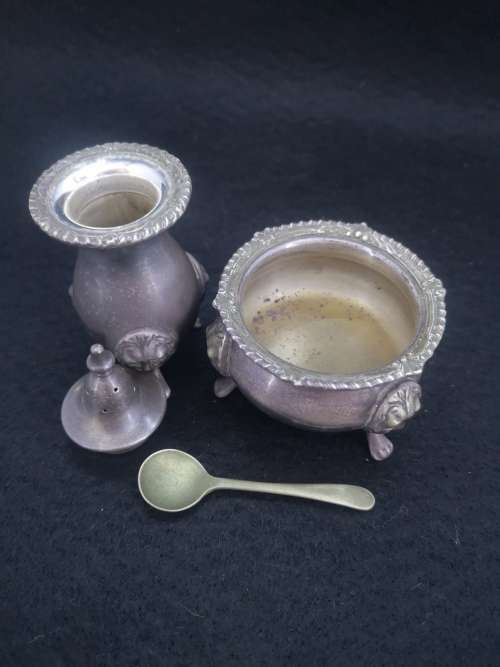 Salt pot and shaker - Sheffield  - reproductions