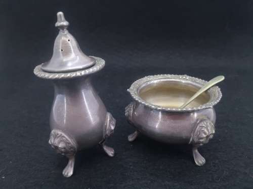 Salt pot and shaker - Sheffield  - reproductions