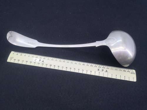 Huge Soup ladle - Nevada silver