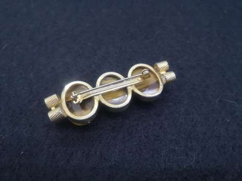Tiger eye brooch