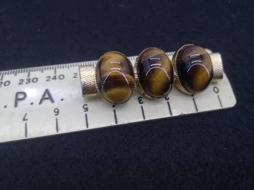 Tiger eye brooch
