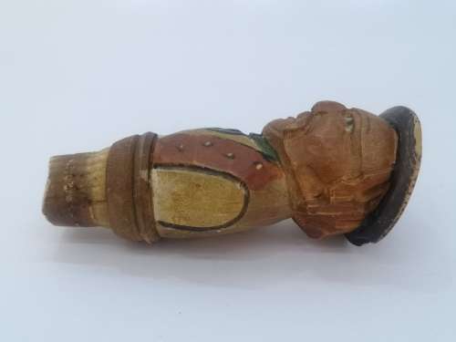 Hand carved wooden wine stopper