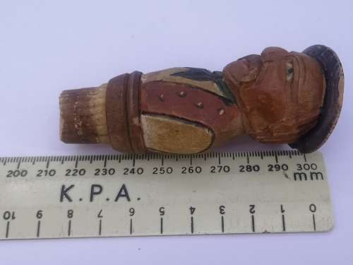 Hand carved wooden wine stopper
