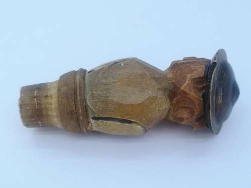Hand carved wooden wine stopper