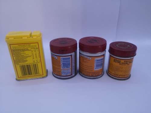 Royal baking powder tins
