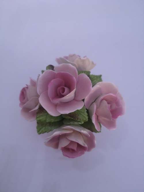 Vintage Royale Stratford Fine Bone China Flower Basket Bouquet