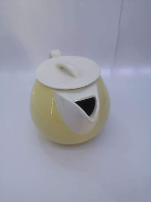 Continental china yellow tea pot