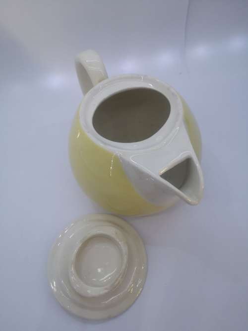 Continental china yellow tea pot