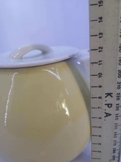 Continental china yellow tea pot
