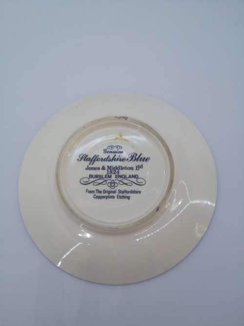 Staffordshire blue plate