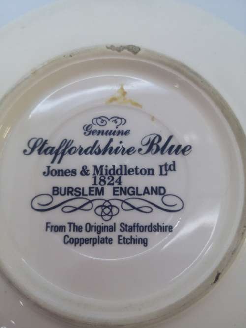 Staffordshire blue plate