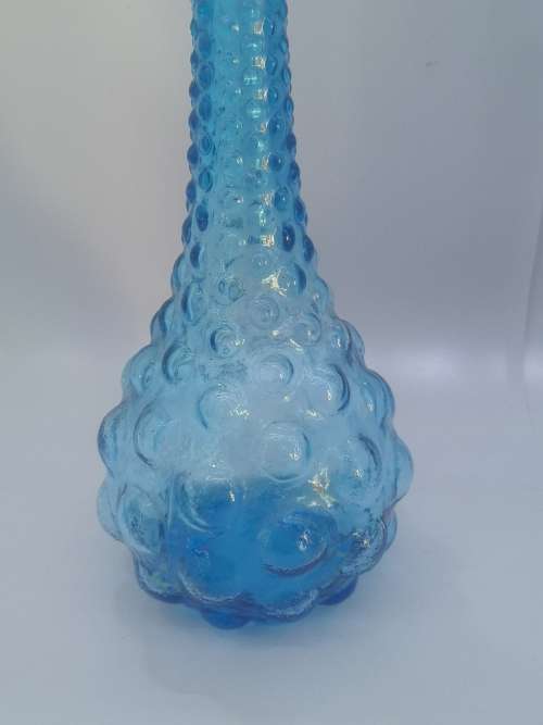 Turquoise glass Genie bottle