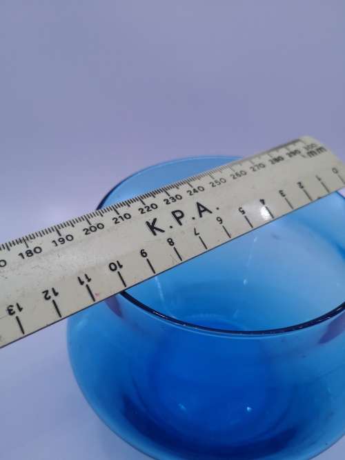 Vintage turquoise glass vase