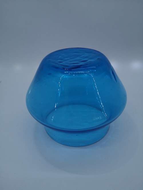 Vintage turquoise glass vase