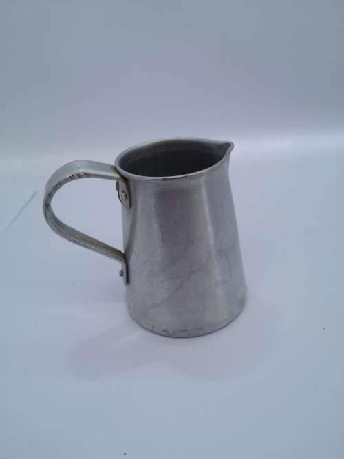 Vintage Swiss made milk jug - aluminium