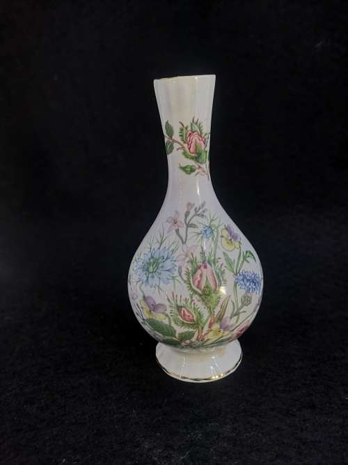 Aynsley `wild tudor` single stem vase