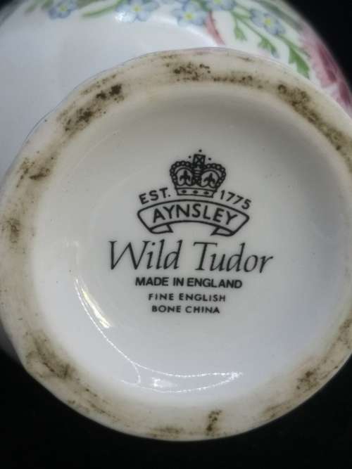 Aynsley `wild tudor` single stem vase