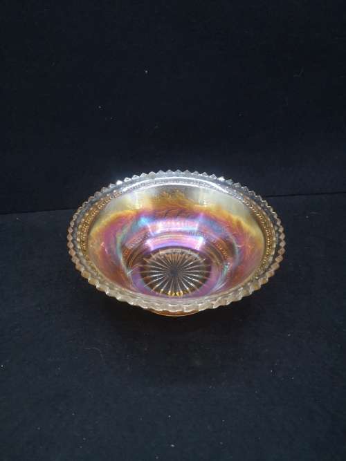 Carnival glass bowl