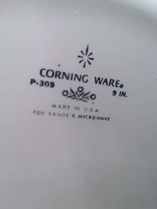 Corningware pie dish USA P-309 9in