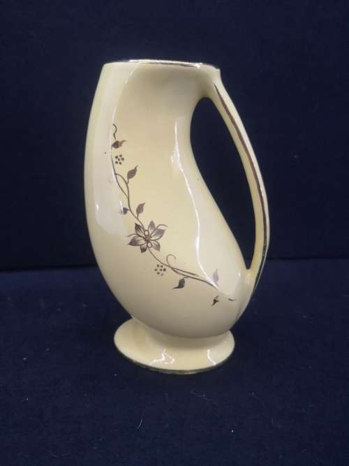 Vintage Crescent potteries Rose ware vase