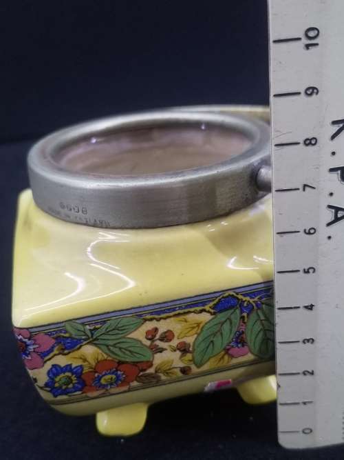 Lancasters England biscuit barrel - small -  note chip on the one foot