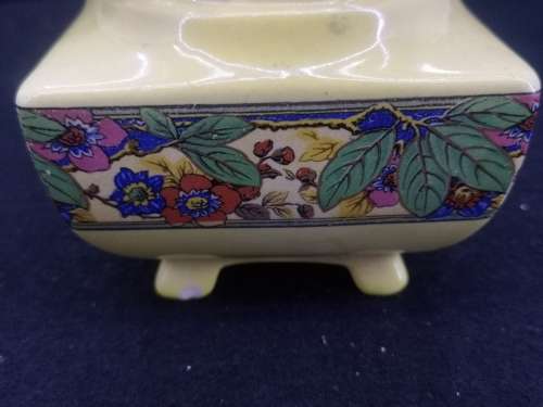 Lancasters England biscuit barrel - small -  note chip on the one foot