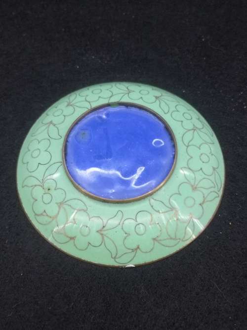 Set of 4 small  Cloisonné plates - note condition