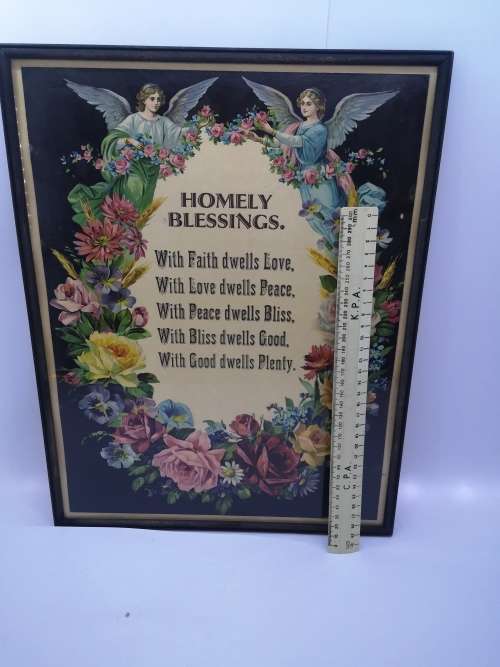 Vintage print - Homely Blessings