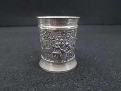 Vintage West German Pewter Shot Cup