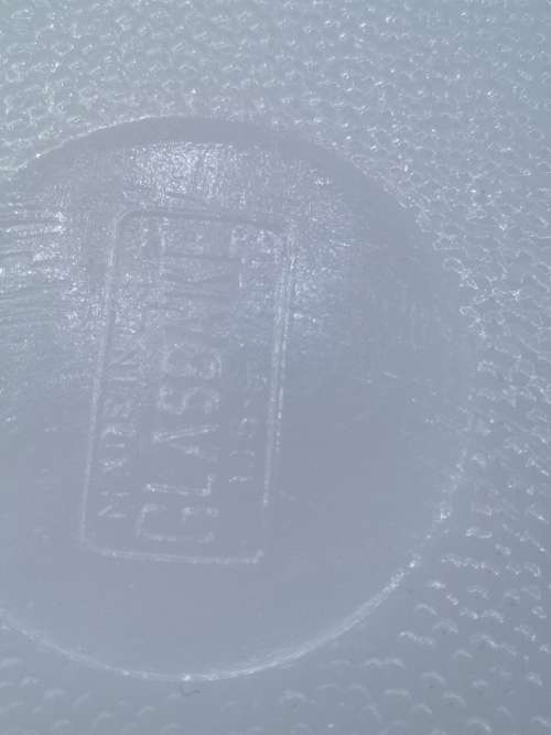Vintage Glasbake White Milk Glass and lid - chip on lid