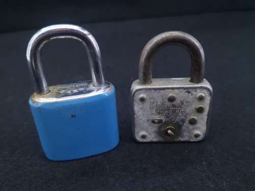 Padlocks - old one with key