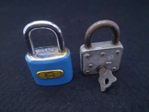 Padlocks - old one with key