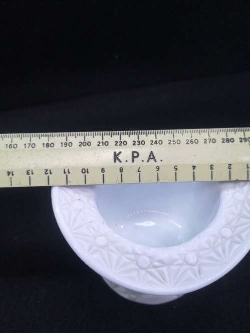 Small Milk glass Top Hat vase