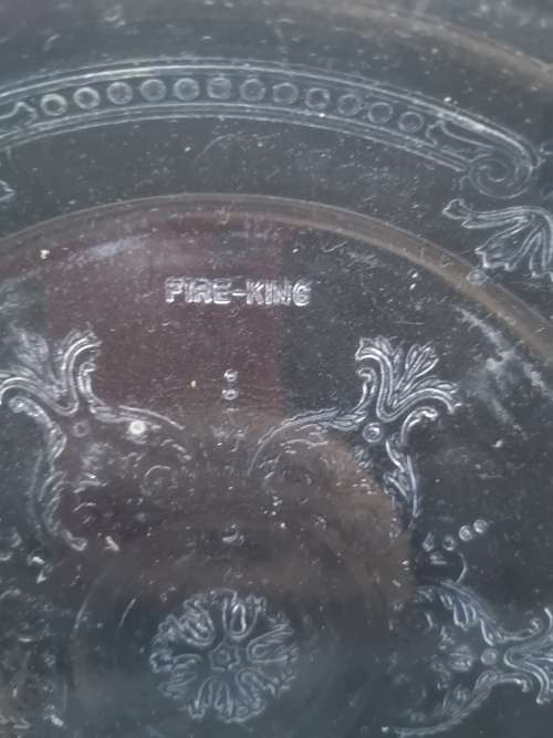 Fire King glass pie dish