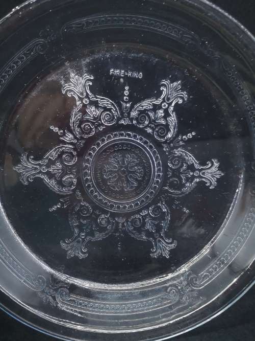 Fire King glass pie dish