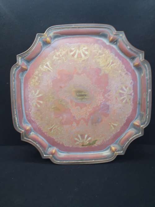 Old tray - copper shining through - Trust bank Potchefstroom
