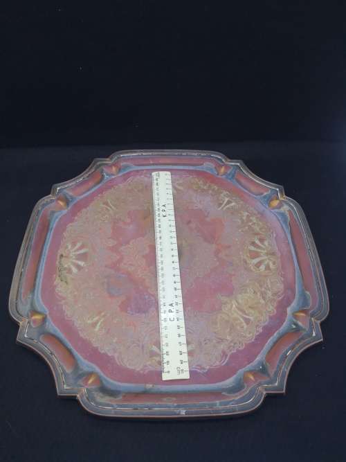 Old tray - copper shining through - Trust bank Potchefstroom