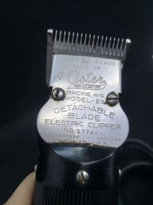 Vintage Oster Model 20 Electric Hair Clipper Detachable Blade - working