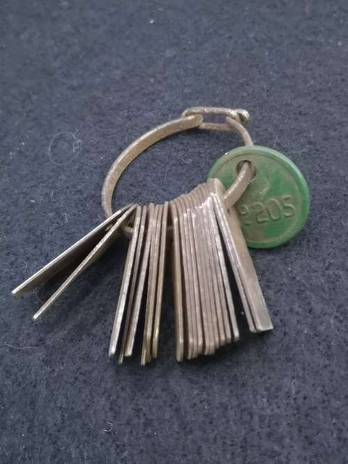 Vintage Moore & Wright Sheffield England No. 205 Radius Gauge on ring