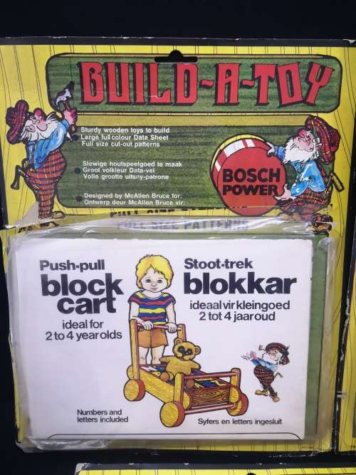 Build-a-toy Bosh Power Full size cut-out patterns