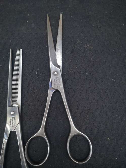 Vintage Carl Monkhouse, Henckels, Solingen-Weyer, Grah& Plumacher, Gotta 65 Barber Scissors