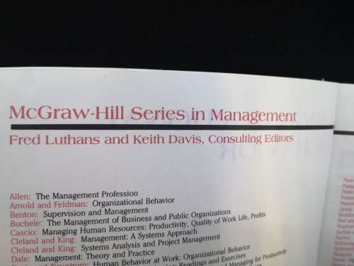 Organizational behavior - Fred Luthans