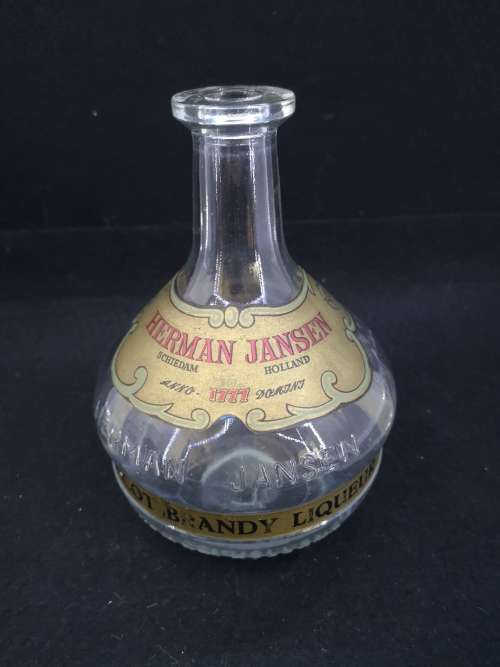 Glass bottle - Herman Jansen Brandy