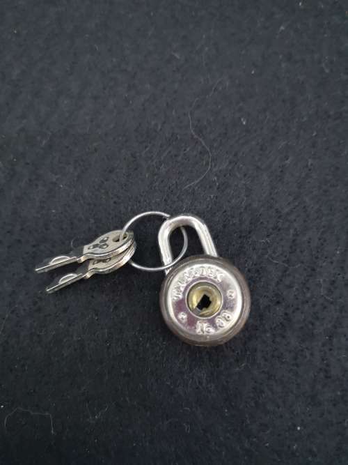Vintage  padlock with keys